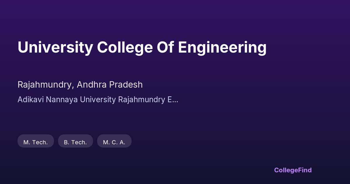 university college of engineering