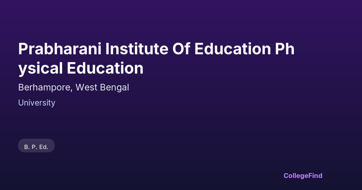 prabharani institute of education physical education