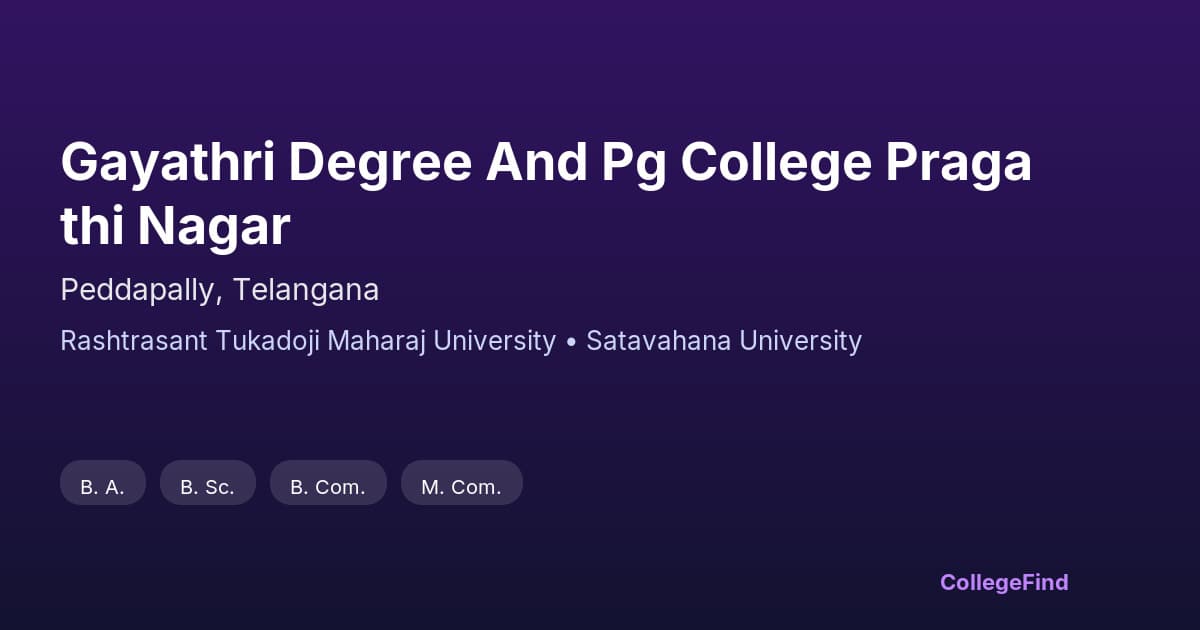 gayathri degree and pg college pragathi nagar