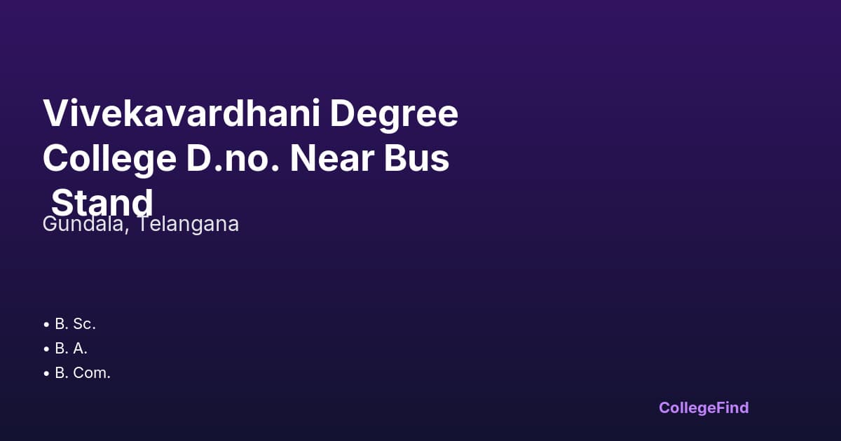 vivekavardhani degree college d.no. near bus stand