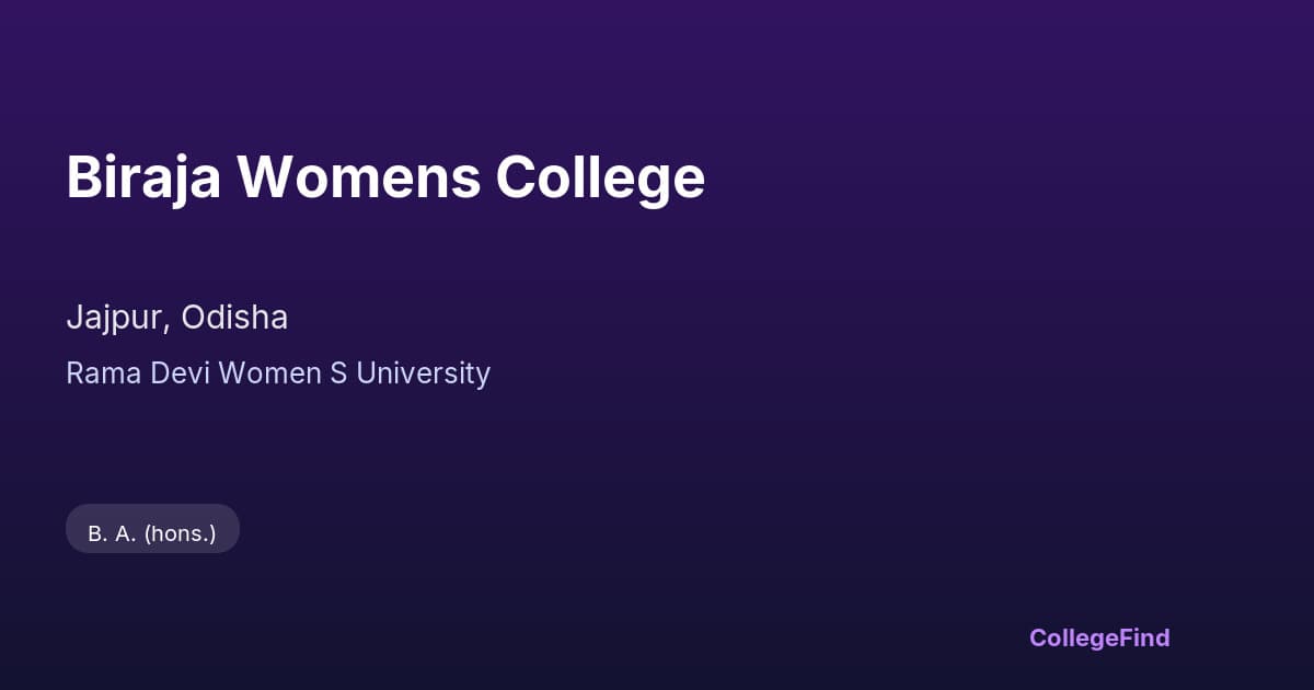 biraja womens college