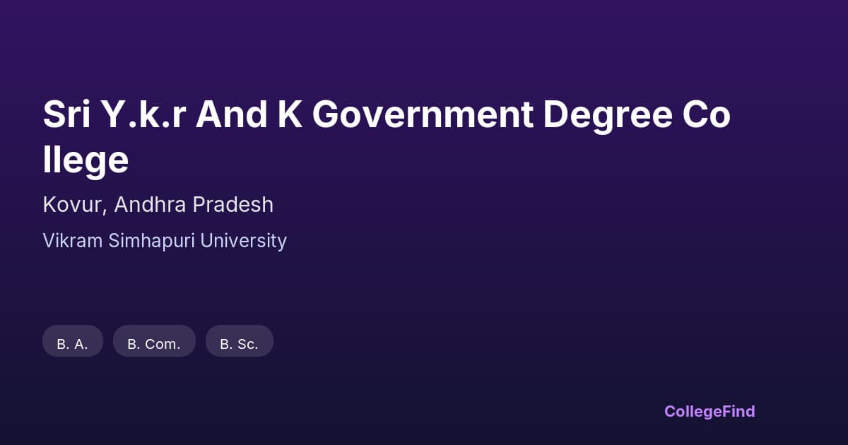 sri y.k.r and k government degree college