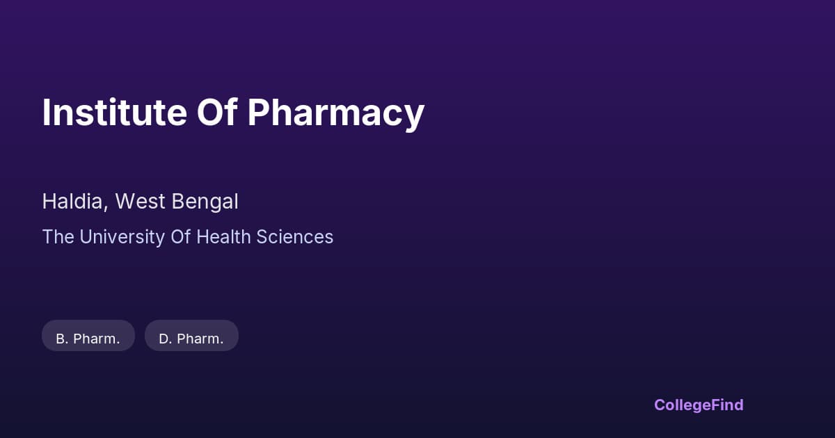 institute of pharmacy